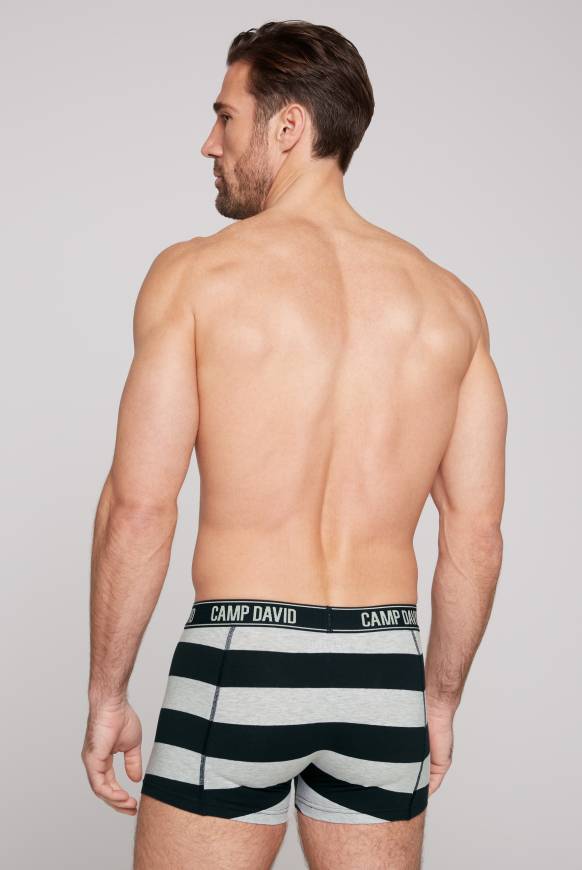 Soccx Boxershorts mit Logo-Bund, 2er-Pack greymel.uni/greymel.navy str Valentinstagsangebot