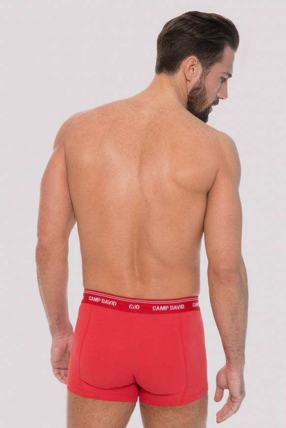 Soccx Boxershorts mit Logo-Bund lobster red Lagerräumung