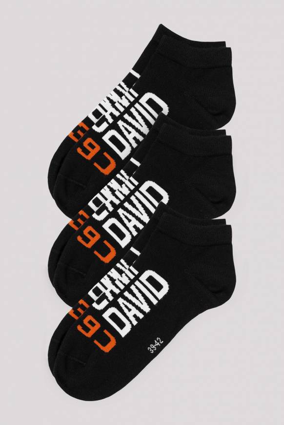 Soccx Sneakersocken im Dreierpack black Räumungsverkauf