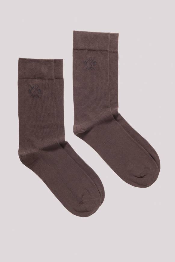 Soccx Strümpfe 2er-Set brown / brown 39 Nur für heute