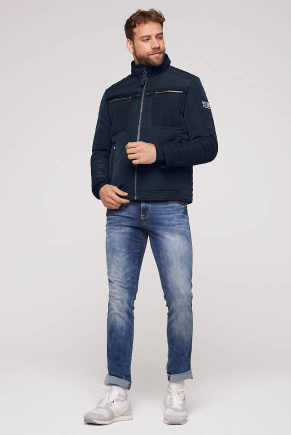 Soccx Winterjacke im Biker-Design blue navy Discount Store für neue Produkte