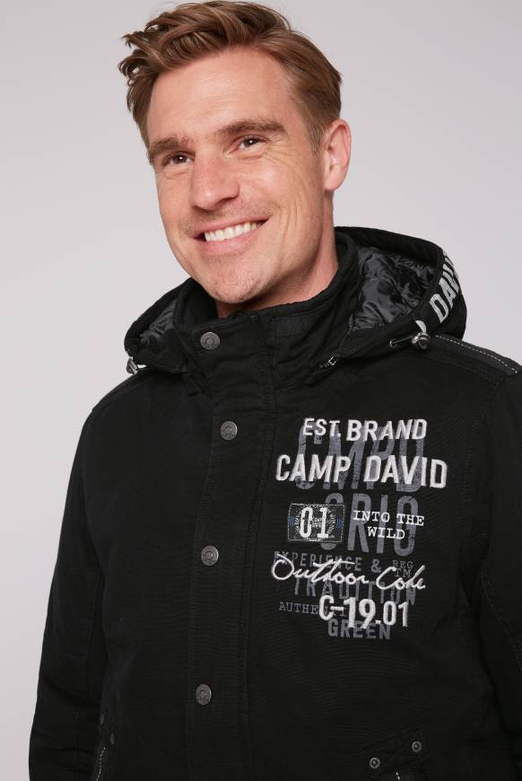 Soccx Winterblouson mit abtrennbarer Kapuze und Artworks black 2025