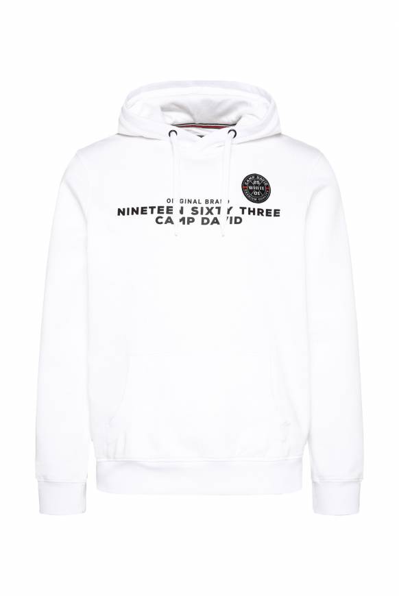 Soccx Hoodie mit Rubber Print opticwhite S im Angebot