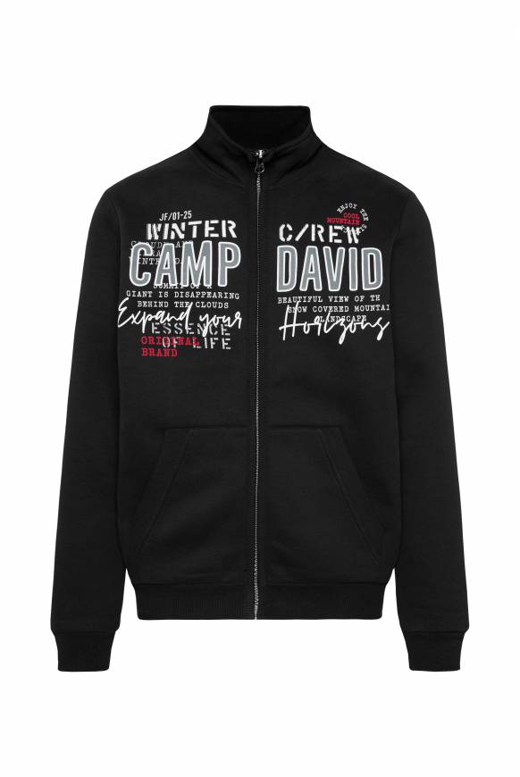 Soccx Sweatjacke mit Logo Artwork black Schlussverkauf