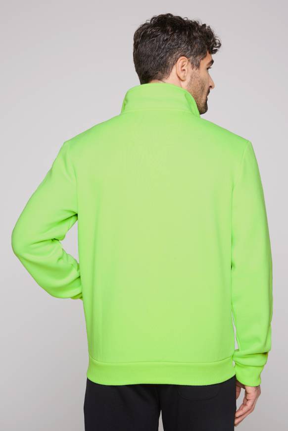 Soccx Sweatjacke mit Logo Artwork neon green Fabrikverkauf