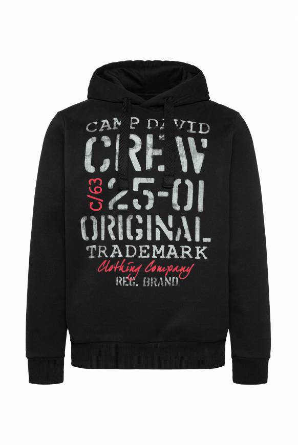 Soccx Kapuzensweatshirt mit Used Print black Meist gekauft