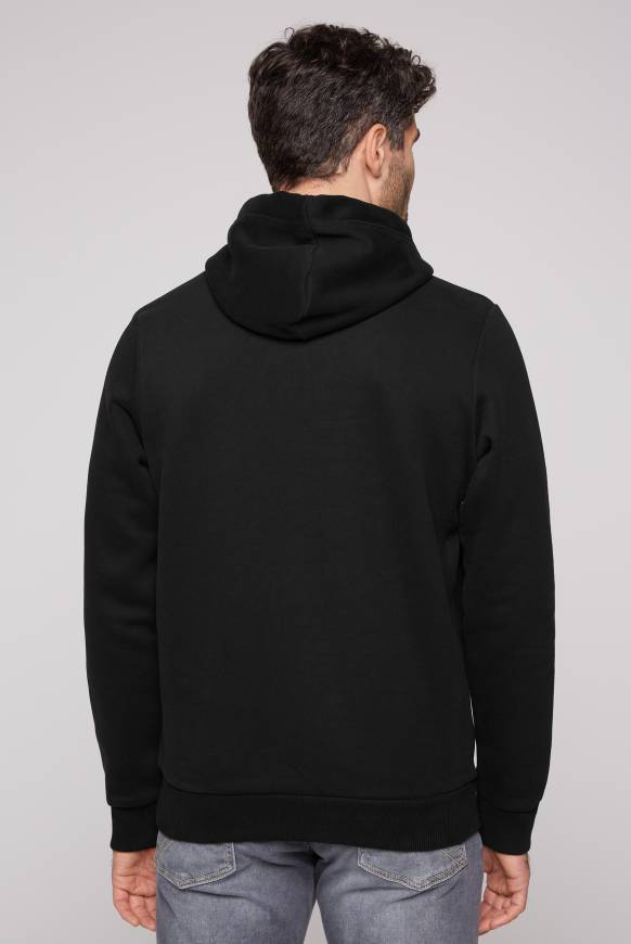 Soccx Kapuzensweatshirt mit Used Print black Meist gekauft