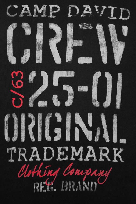 Soccx Kapuzensweatshirt mit Used Print black Meist gekauft