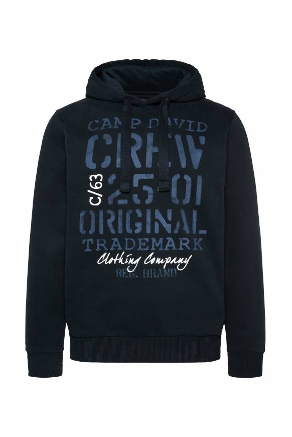Soccx Kapuzensweatshirt mit Used Print blue navy Blitzverkäufe