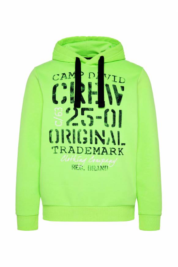 Soccx Kapuzensweatshirt mit Used Print neon green Kostenloser Versand