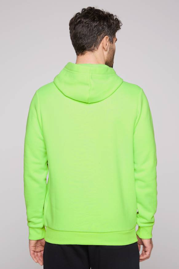 Soccx Kapuzensweatshirt mit Used Print neon green Kostenloser Versand