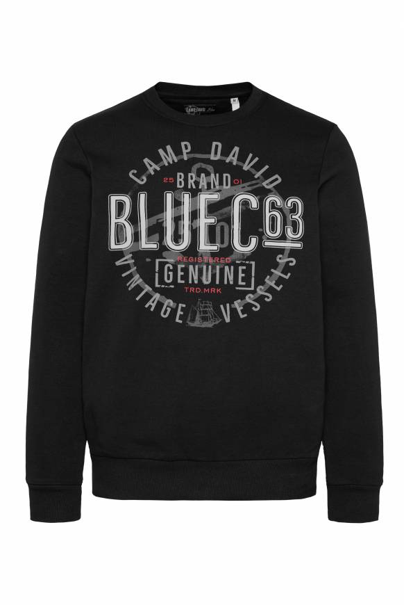 Soccx Sweatshirt mit rundem Label Print black Limitierter Zeitrabatt