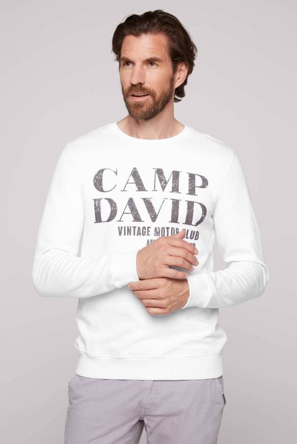 Soccx Sweatshirt mit Vintage Print opticwhite Exklusivangebot