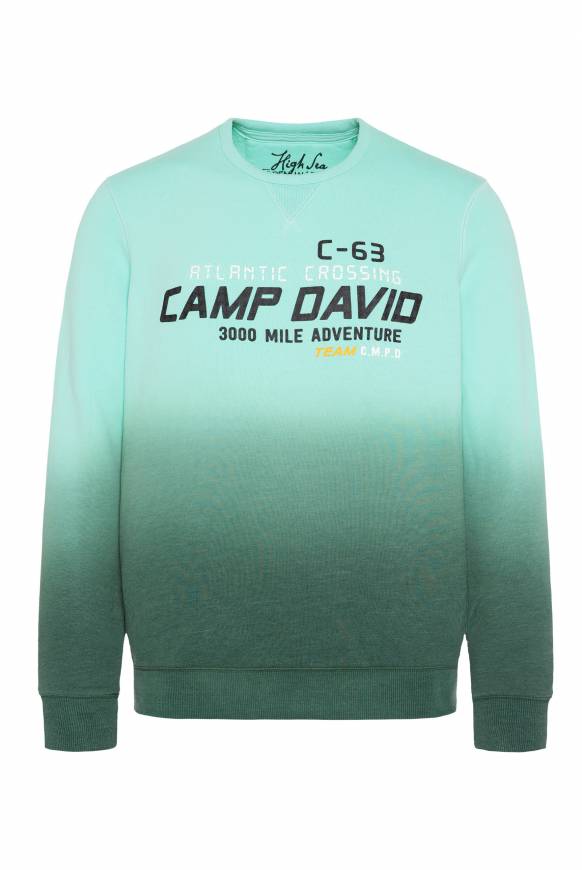 Soccx Sweatshirt Dip Dye mit Puff-Print flash aqua Saisonschlussverkauf