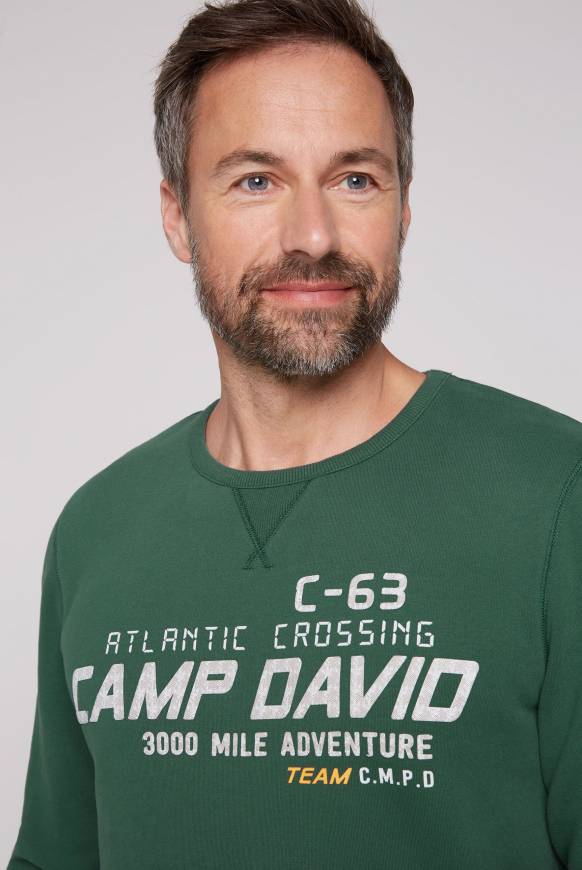 Soccx Sweatshirt Dip Dye mit Puff-Print dark green Black Friday