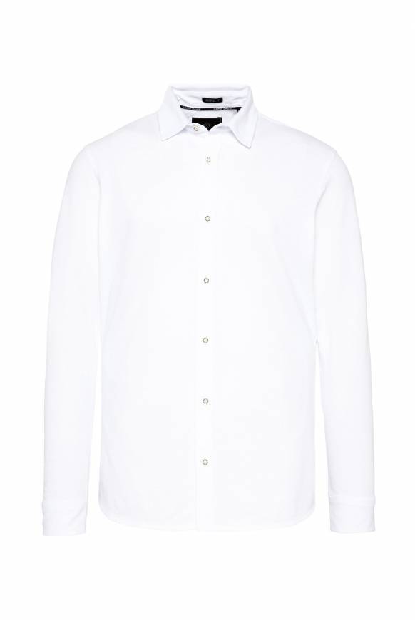Soccx Oxford Langarmhemd opticwhite Top Angebot