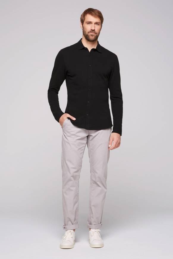 Soccx Oxford Langarmhemd black Neueste Mode