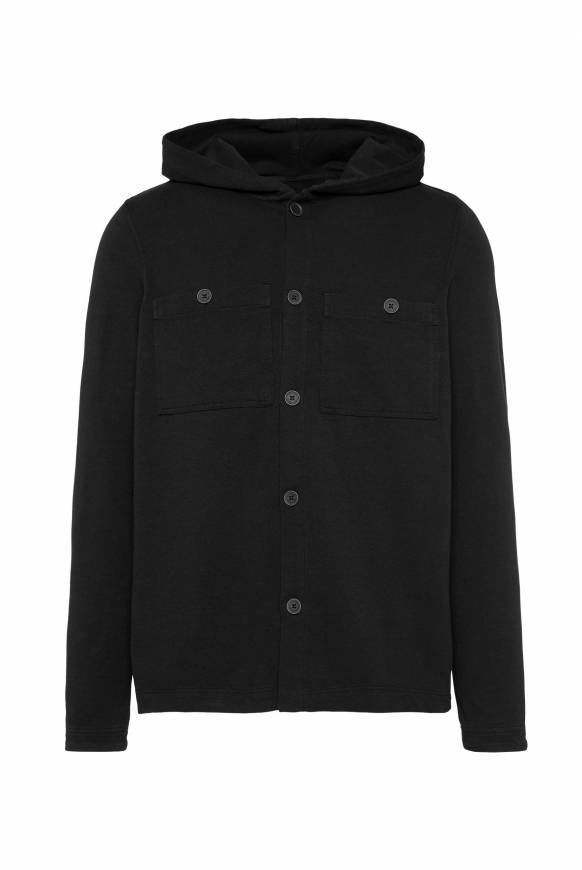 Soccx Overshirt mit Kapuze und Brusttaschen black Zeitlich begrenztes Angebot