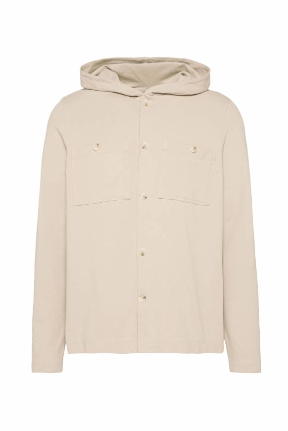 Soccx Overshirt mit Kapuze und Brusttaschen cappuccino Exklusive Angebote