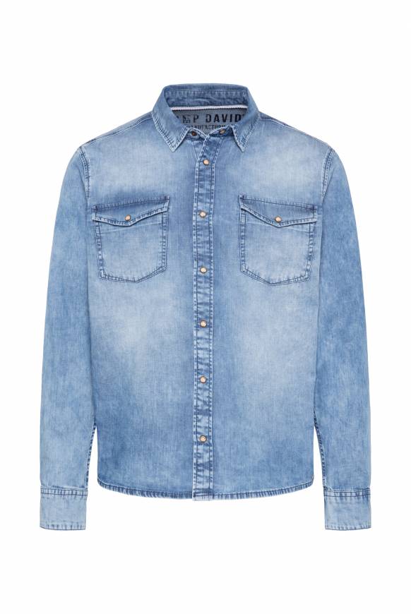 Soccx Hemd aus Denim Regular Fit light blue bleached Bestseller