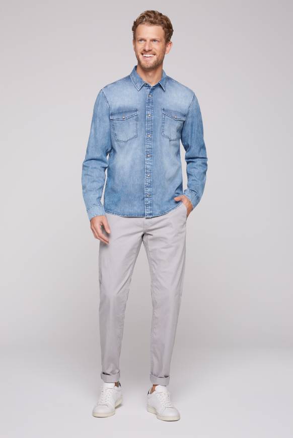 Soccx Hemd aus Denim Regular Fit light blue bleached Bestseller