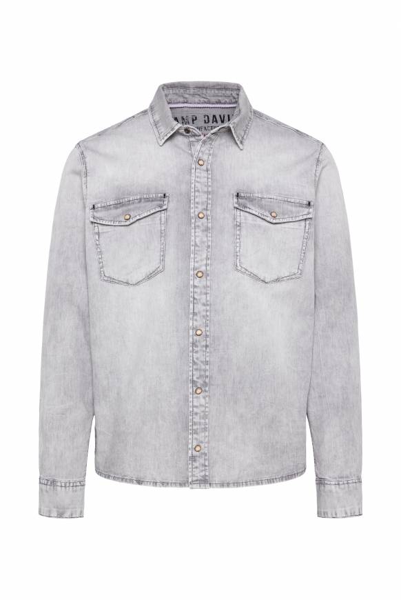 Soccx Hemd aus Denim Regular Fit light grey bleached Saisonale Angebote