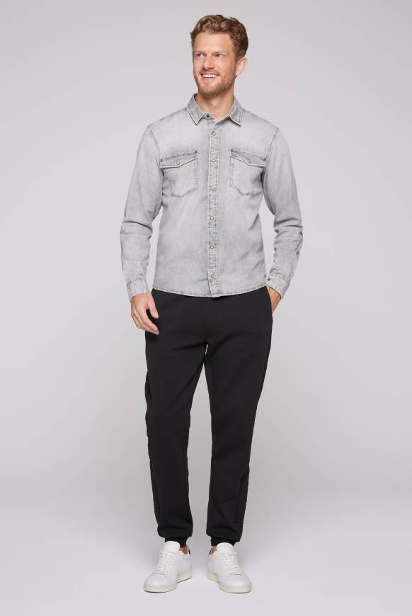 Soccx Hemd aus Denim Regular Fit light grey bleached Saisonale Angebote