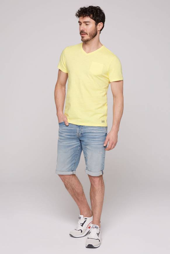 Soccx T-Shirt V-Neck mit Brusttasche sun Wochenangebot