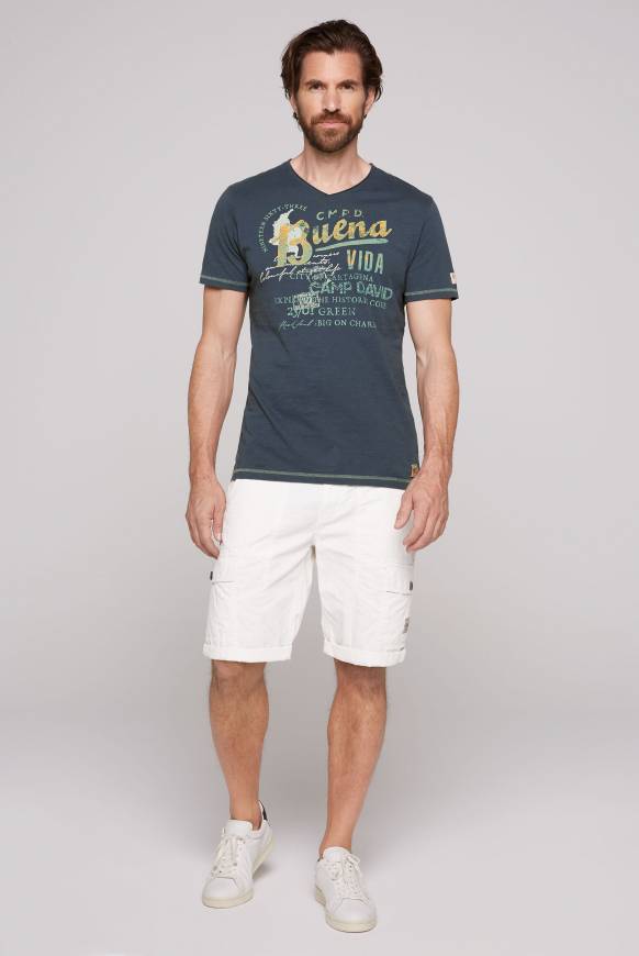 Soccx V-Shirt mit Used-Optik lazy blue JETZT KAUFEN