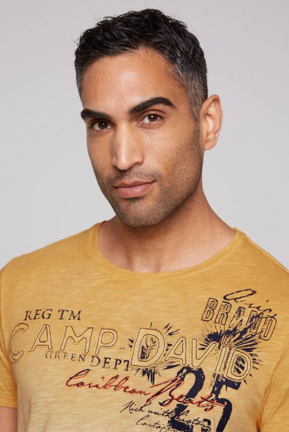Soccx Dip Dye T-Shirt mit Artwork warm sun S Bis zu 50% Rabatt