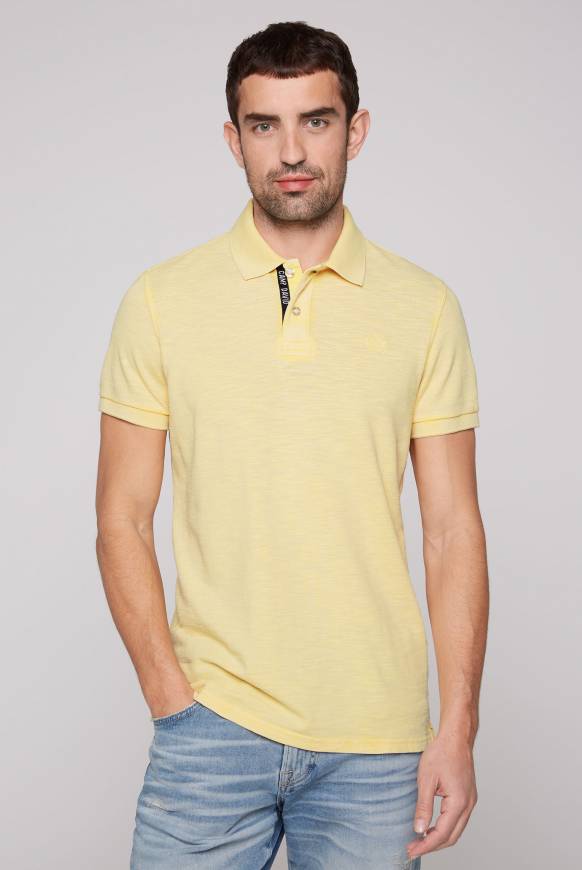 Soccx Kurzarmpolo aus Pikee mit Logostick sun Fabrikladen