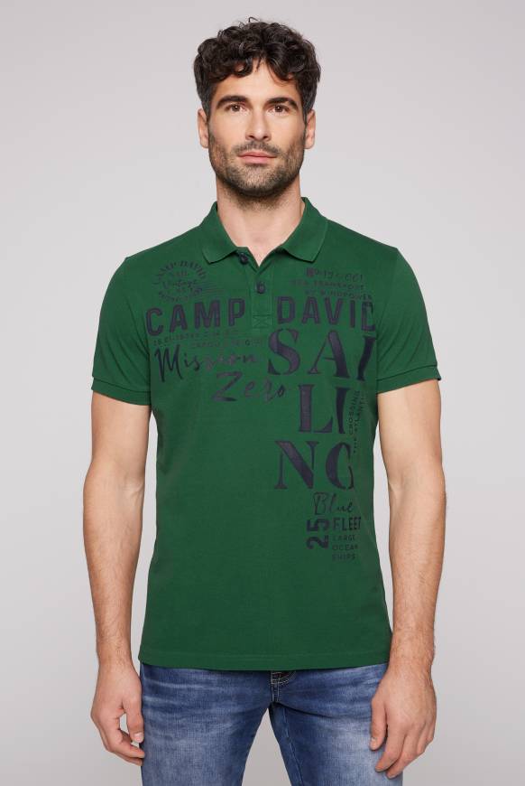Soccx Pikee-Poloshirt mit Sailing Print raw green 2025