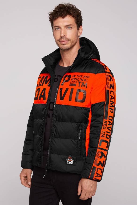 Soccx Winterjacke mit Colour-Blocking und Logo-Design black Letzte 2 Tage