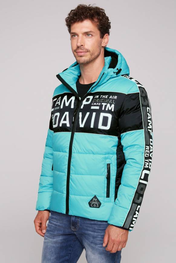 Soccx Winterjacke mit Colour-Blocking und Logo-Design new aqua Letzter Tag