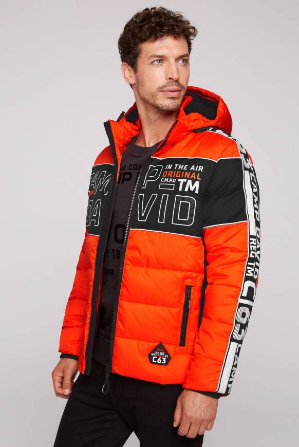 Soccx Winterjacke mit Colour-Blocking und Logo-Design signal orange Bis zu 50% Rabatt