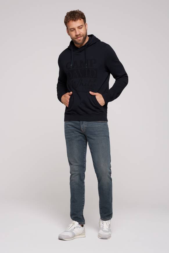 Soccx Hoodie mit tonigem Logo Artwork blue navy Vatertagsangebot