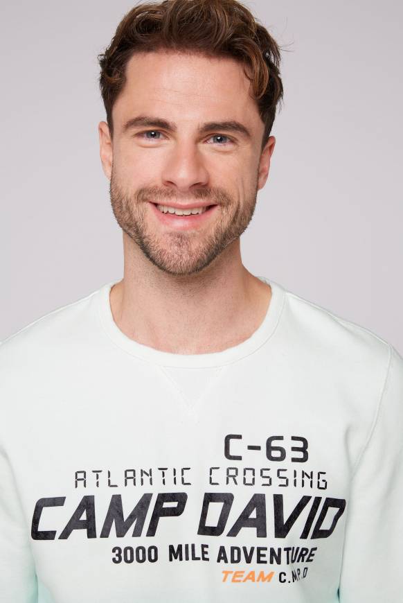 Soccx Sweatshirt Dip Dye mit Puff-Print ivory JETZT KAUFEN