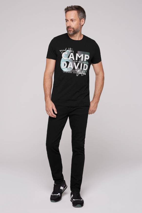 Soccx T-Shirt mit Rubber Print black M Bis zu 60% Rabatt
