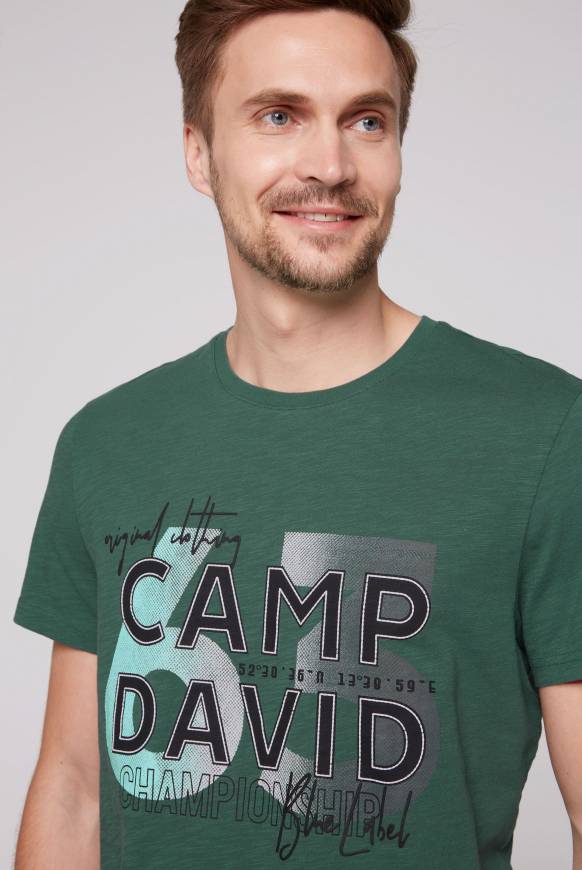 Soccx T-Shirt mit Rubber Print dark green Bis zu 65% Rabatt