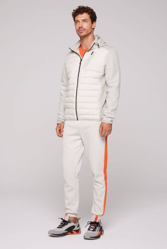 Soccx Softshelljacke im Materialmix mit Kapuze shell zollfrei