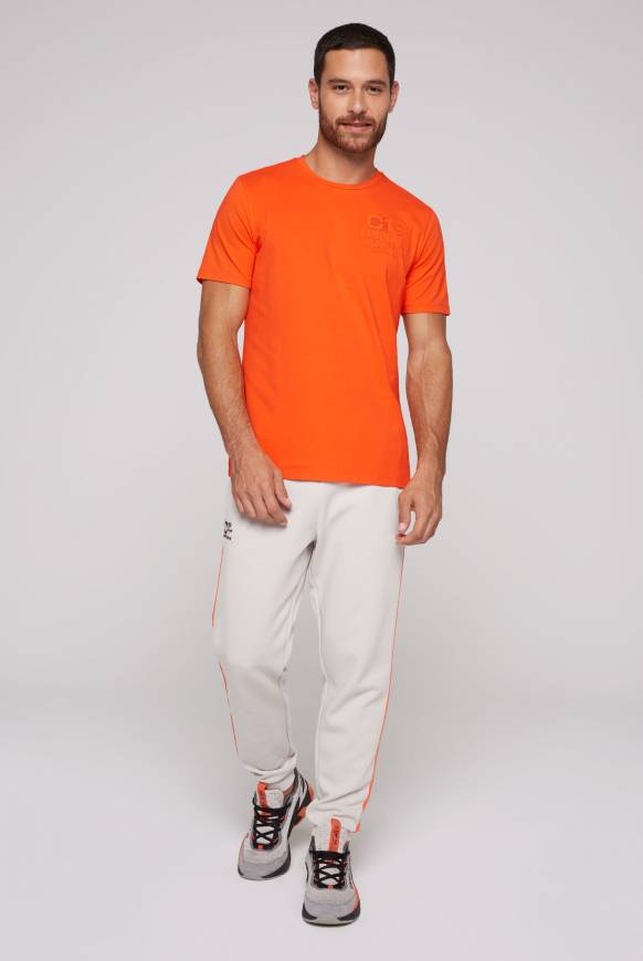 Soccx Sport-T-Shirt mit Artwork signal orange 2025