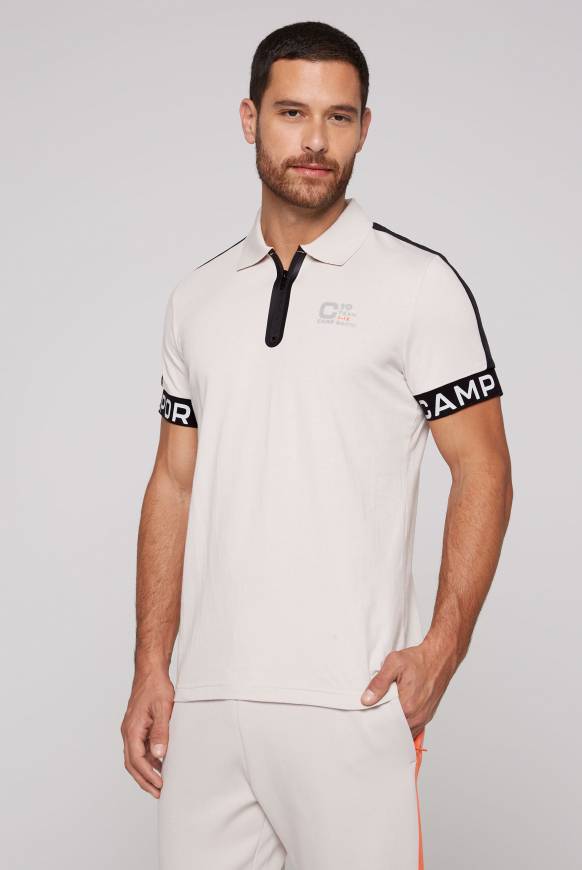 Soccx Poloshirt mit Zipper und reflektierenden Prints shell Outlet
