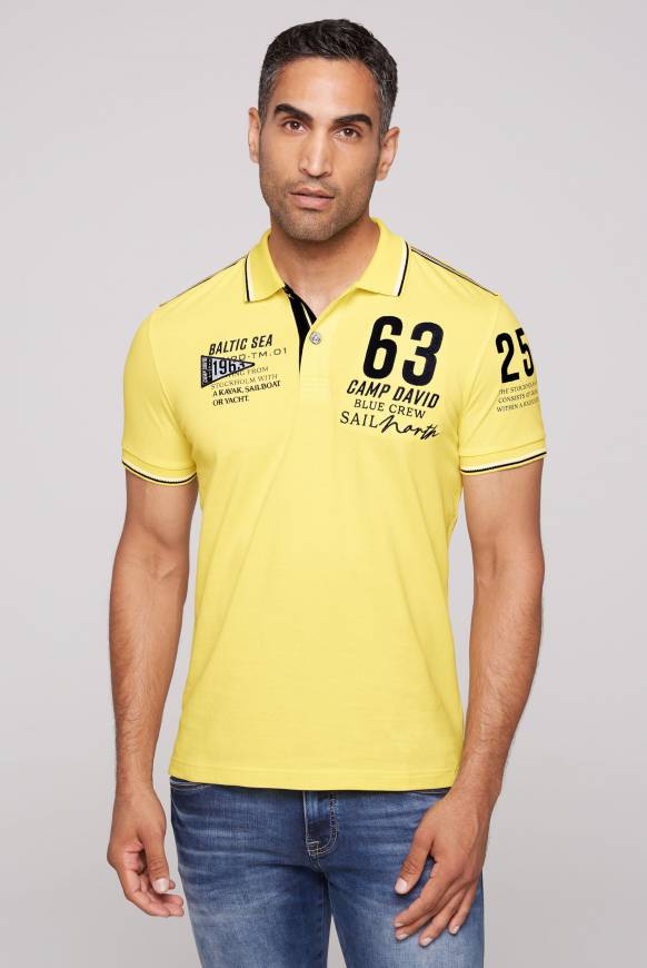 Soccx Kurzarmpolo Pikee mit Logo Artworks light lime Exklusivangebot
