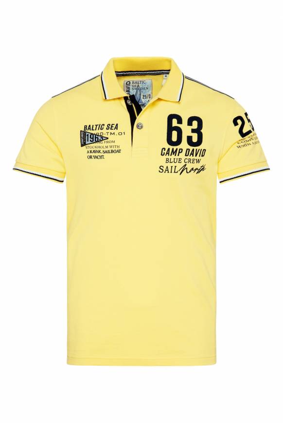 Soccx Kurzarmpolo Pikee mit Logo Artworks light lime Exklusivangebot