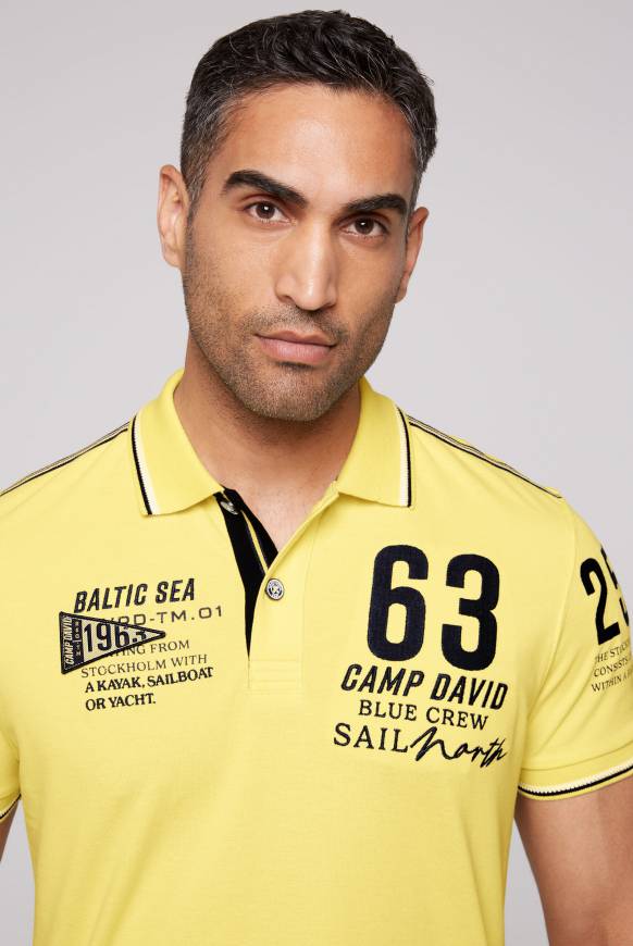 Soccx Kurzarmpolo Pikee mit Logo Artworks light lime Exklusivangebot