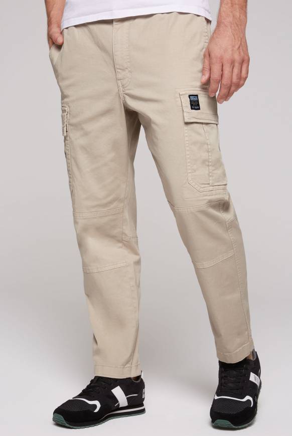 Soccx Cargohose mit Klappentaschen neutral beige Osterangebot