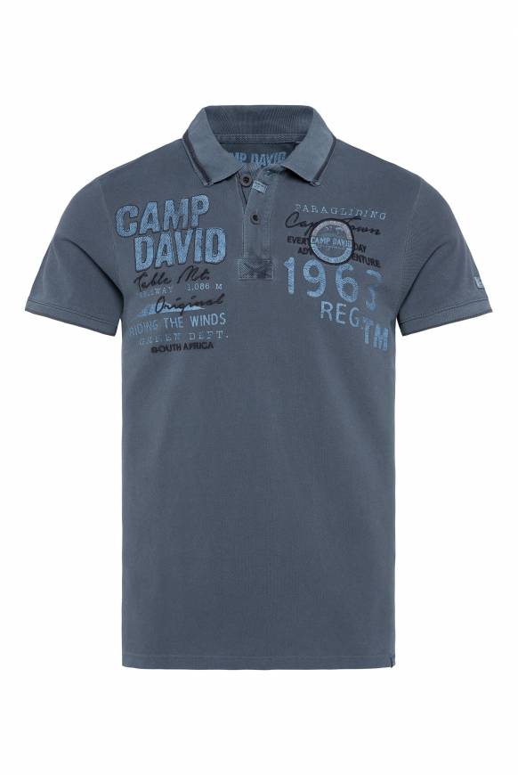 Soccx Pikee-Polo mit Logo-Applikationen blue navy Bestseller