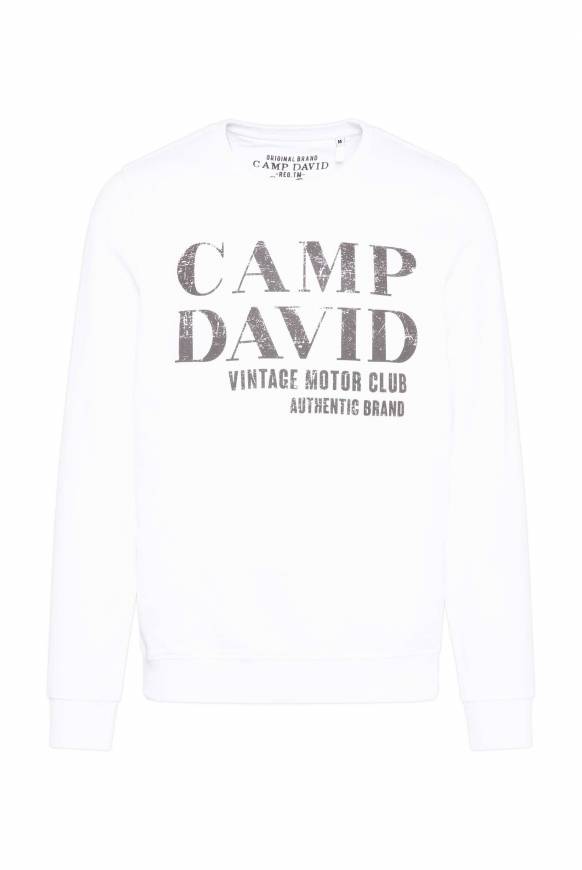 Soccx Sweatshirt mit Vintage Print opticwhite Begrenzte Freigabe
