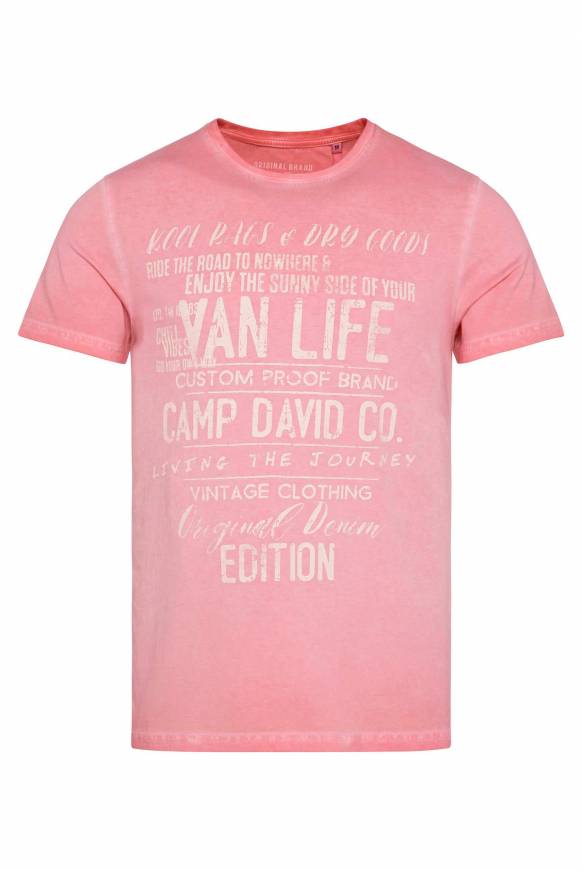 Soccx T-Shirt mit Wording Print im Vintage Look sunrise Letzter Tag
