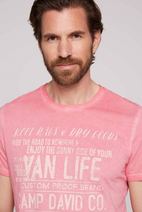 Soccx T-Shirt mit Wording Print im Vintage Look sunrise Letzter Tag